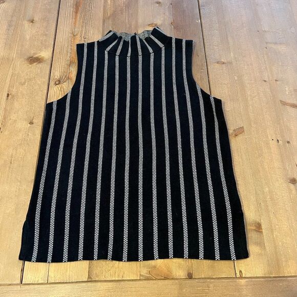 Anthropologie Black and Gray Striped Blouse - Picture 6 of 16